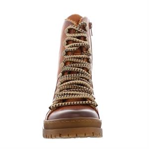 Carl Scarpa Granada Tan Leather Lace Up Ankle Boots